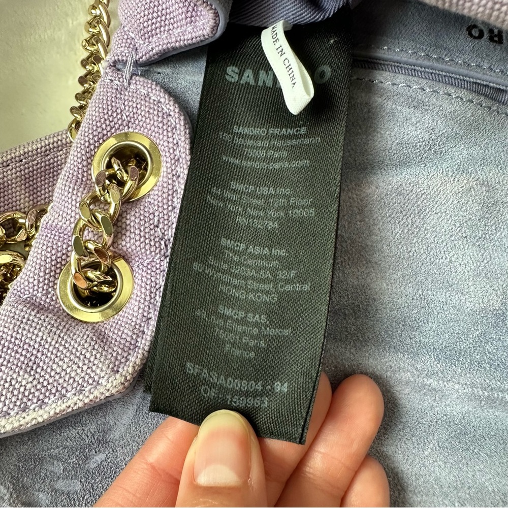 Sandro Purple Yza Crossbody Bag - Picture 16 of 17